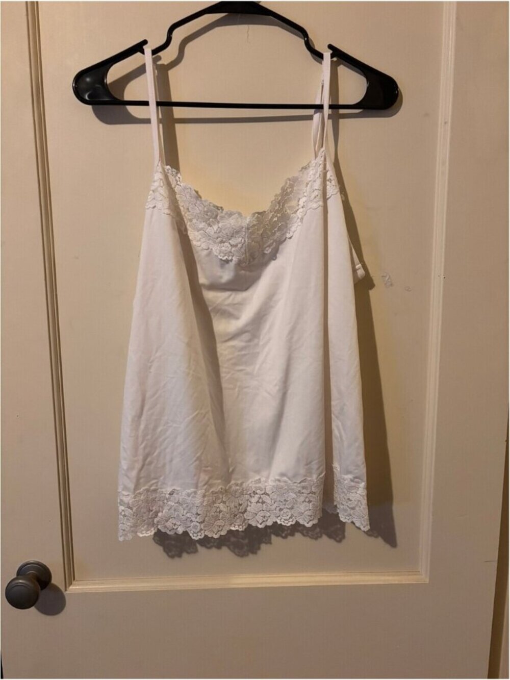 Cato Woman White Lace Trim Camisole Top Size 18/20